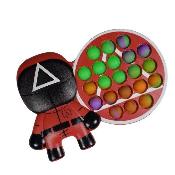 Squid Games TRIANGLE GUARD Sensory Puzzle Pop It Toy NEW - Picture 2 of 3